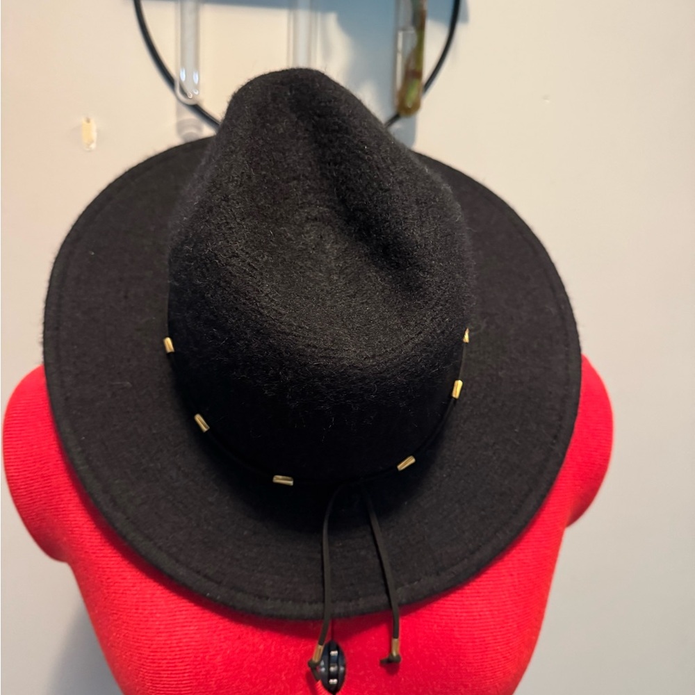 Elegant Black Wool Fedora Hat